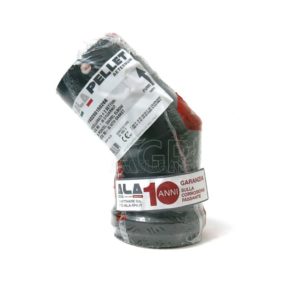 Gomito stufa pellet 45°