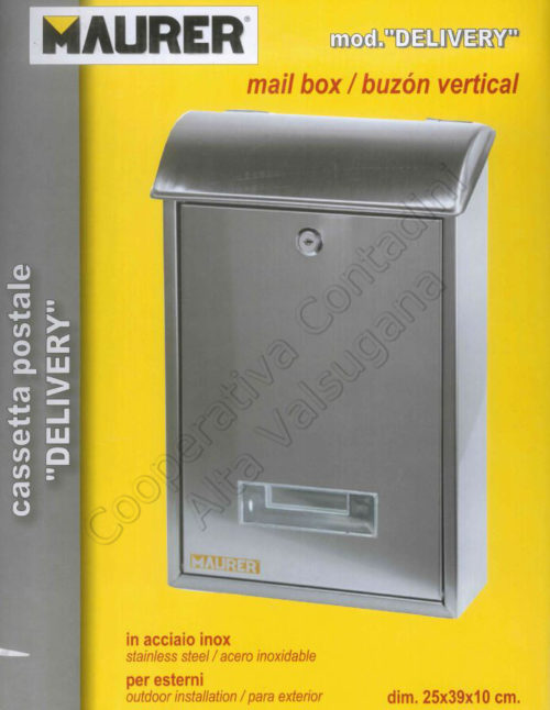 Cassetta posta-rivista acciaio inox